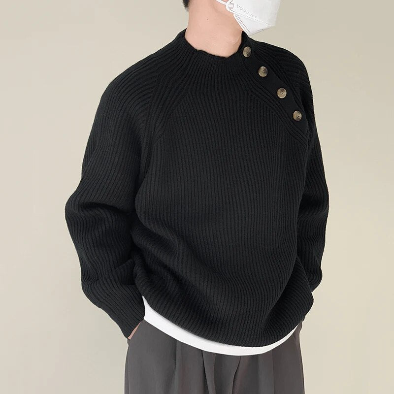 Half Neck Knit Sweater - INTOHYPEZONE