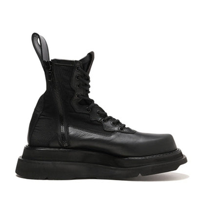 LEATHER HIGH BOOTS - INTOHYPEZONE