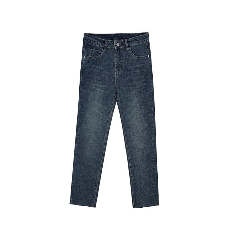 SLIM FIT CROPPED JEANS - INTOHYPEZONE