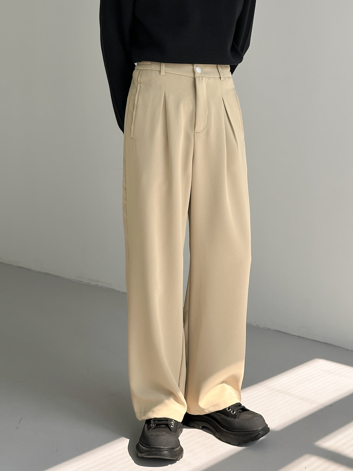 ESSENTIAL STRAIGHT SUIT PANTS - INTOHYPEZONE