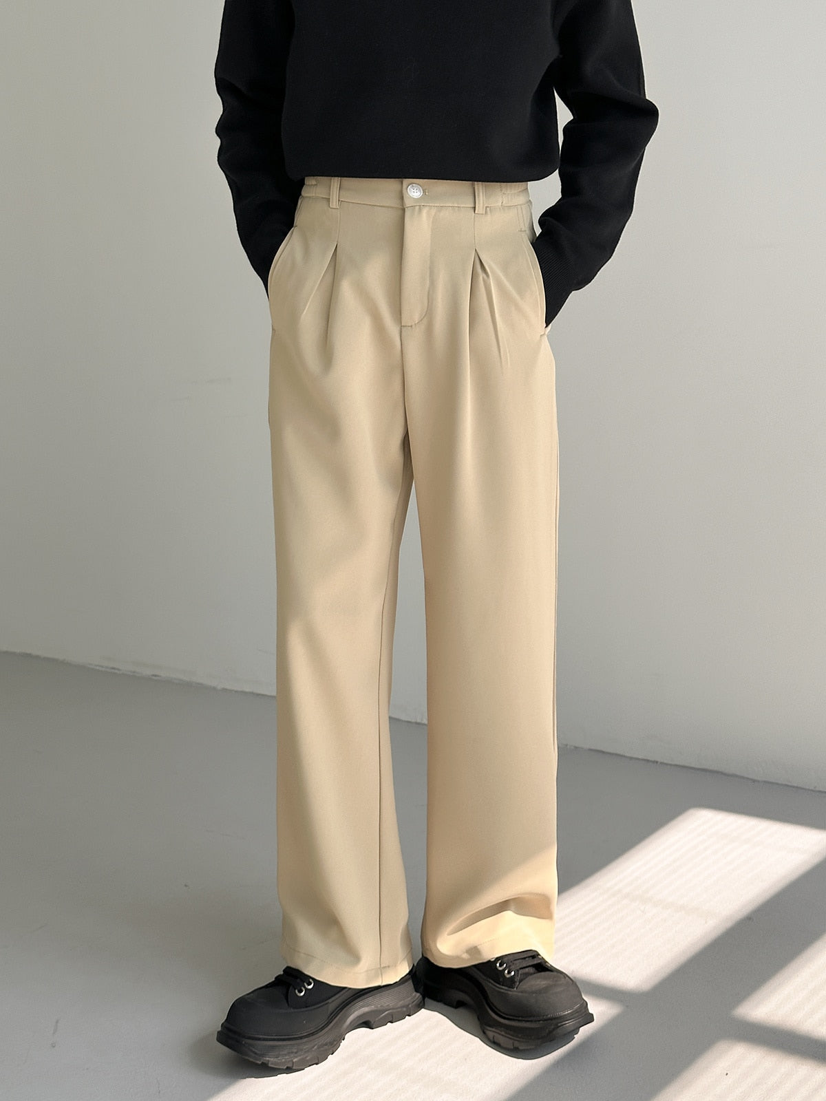 ESSENTIAL STRAIGHT SUIT PANTS - INTOHYPEZONE