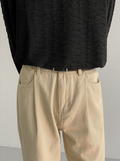 STRAIGHT CUT CASUAL PANTS - INTOHYPEZONE