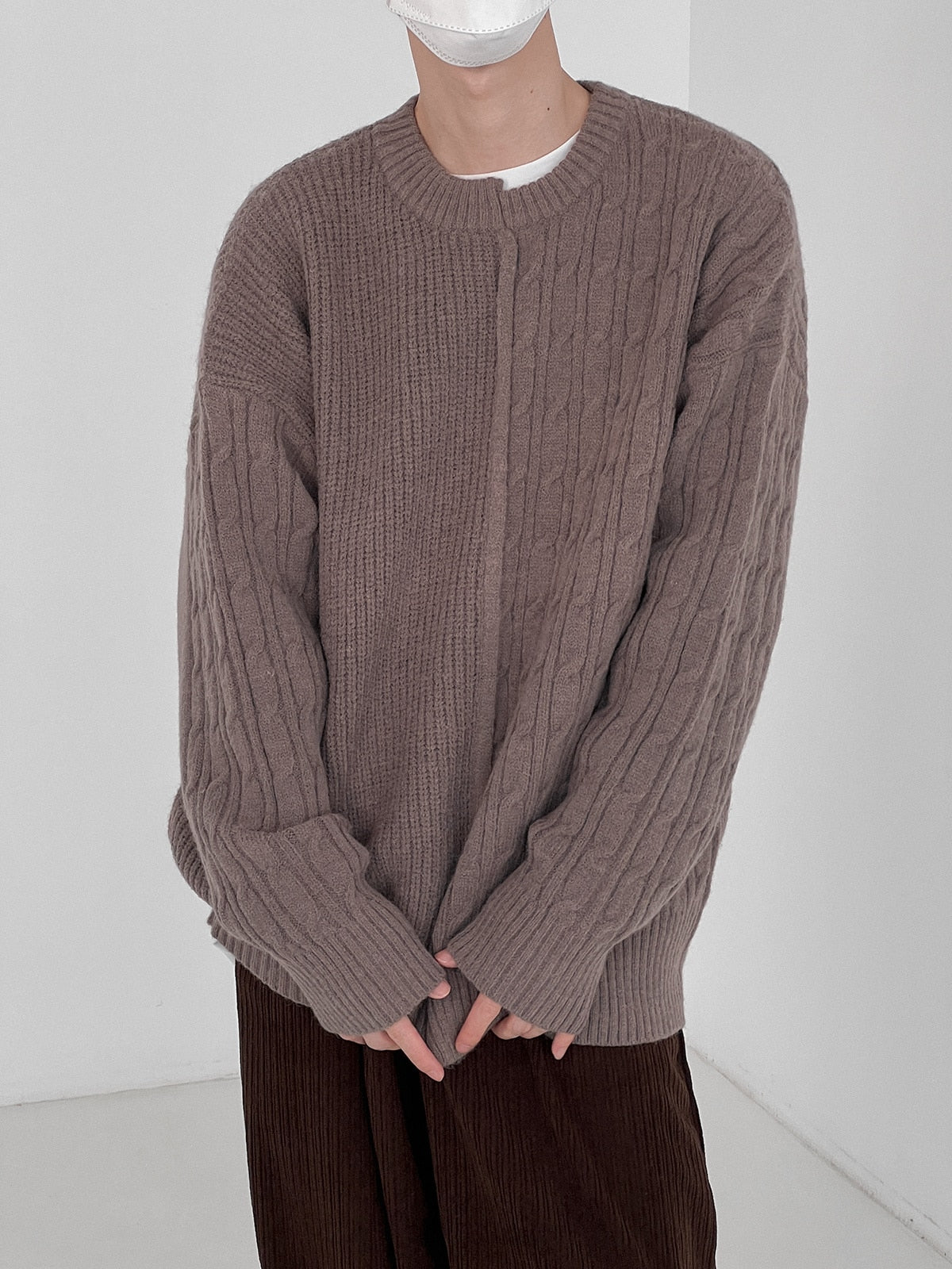 IRREGULAR KNITTED SWEATER - INTOHYPEZONE