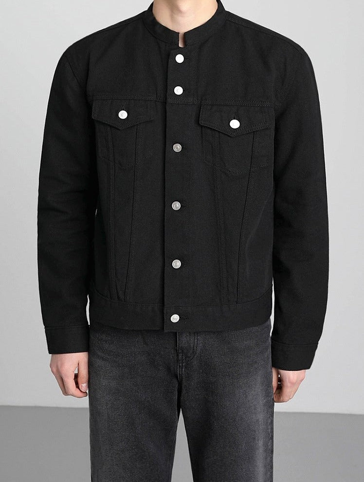 STAND COLLAR WORK JACKET - INTOHYPEZONE