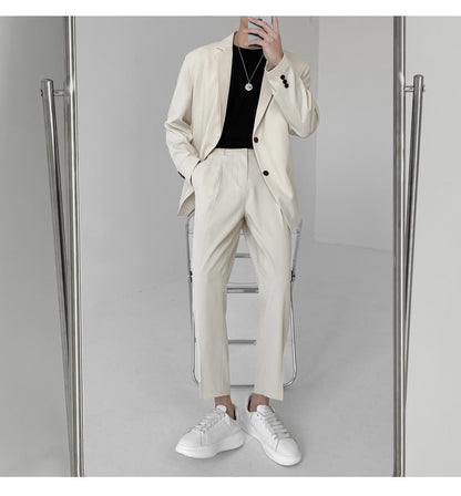 LIGHTWEIGHT TWO PIECE SUIT - INTOHYPEZONE