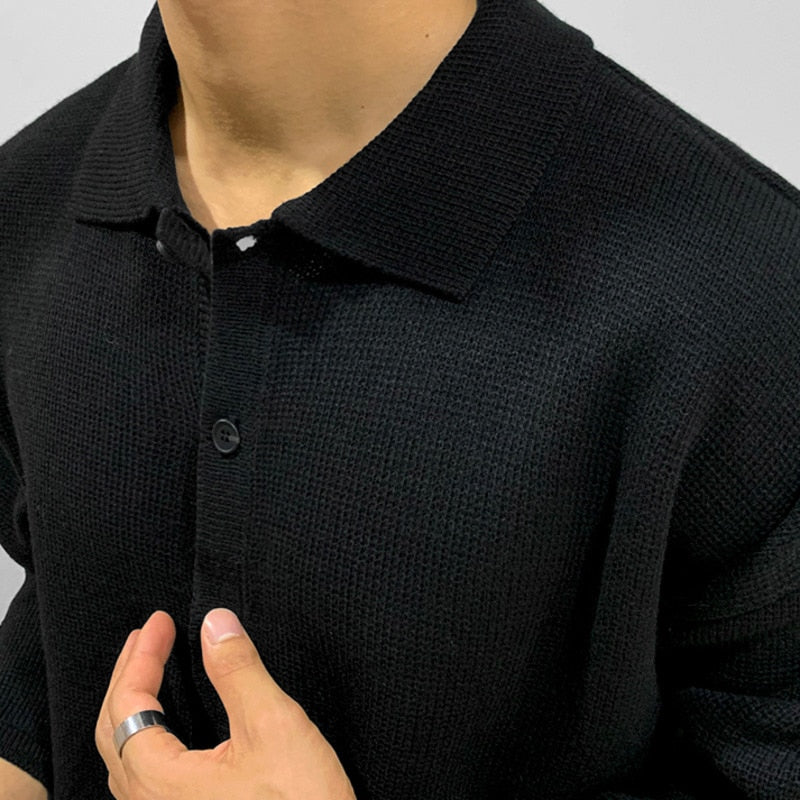 KNITTED POLO SHIRT - INTOHYPEZONE