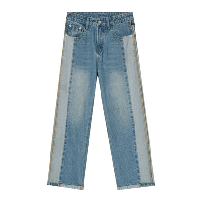 SIDE STITCHED DENIM PANTS - INTOHYPEZONE