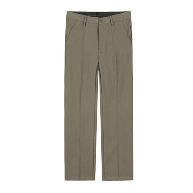 CASUAL STRAIGHT SUIT PANTS - INTOHYPEZONE