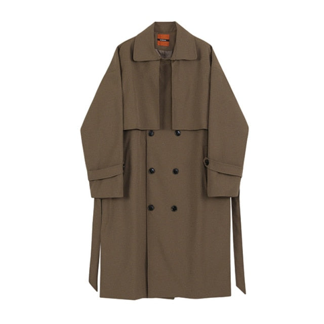 DOUBLE BREASTED TRENCH COAT - INTOHYPEZONE