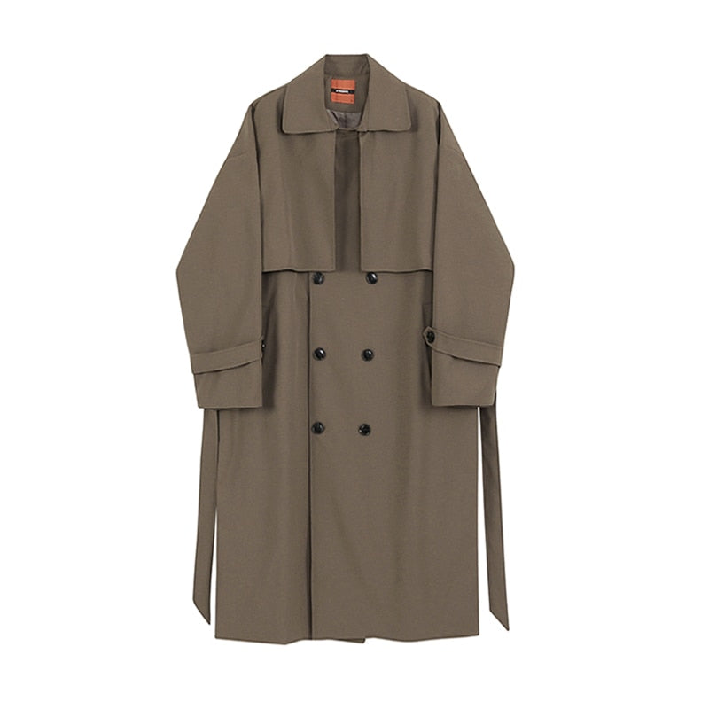 DOUBLE BREASTED TRENCH COAT - INTOHYPEZONE
