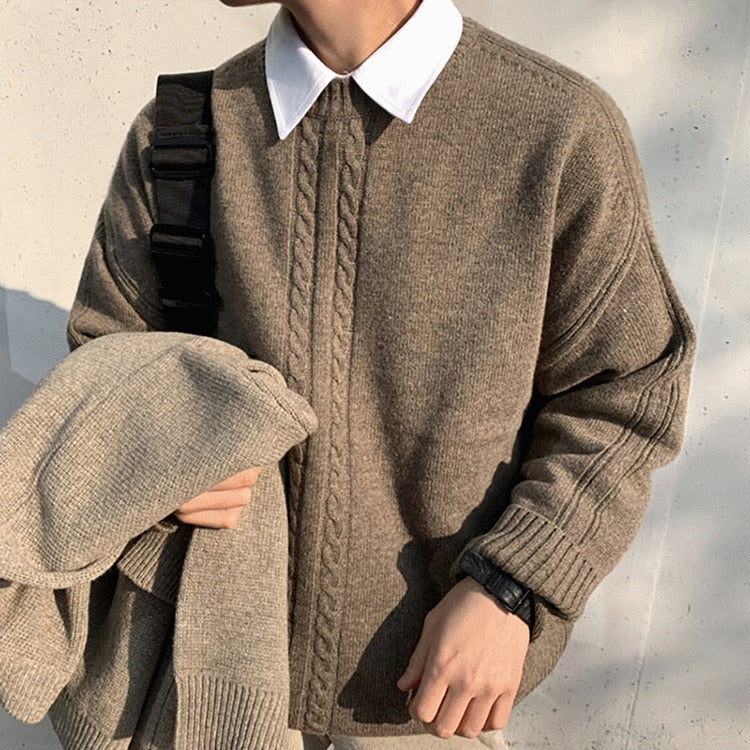 CABLE KNIT SWEATER - INTOHYPEZONE