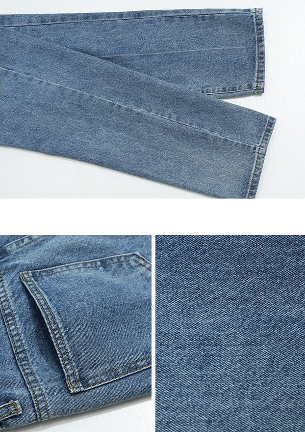 ANKLE LENGTH WASHED DENIM - INTOHYPEZONE