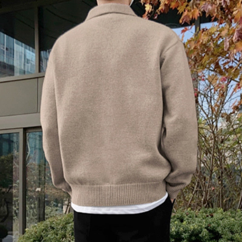 KNITTED POLO SWEATER - INTOHYPEZONE